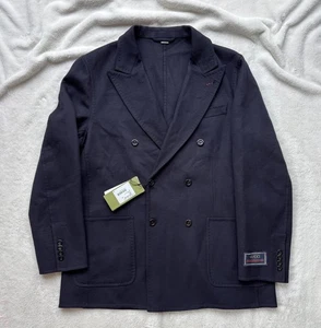 Gucci Dark Navy Wool Label Blazer Jacket - 52 - MSRP $2900 - New - Authentic - Picture 1 of 4