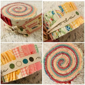 Moda Jelly Roll Baskets Of Flowers Mary Engelbreit New Rare NOS Quilting Sewing - Picture 1 of 8