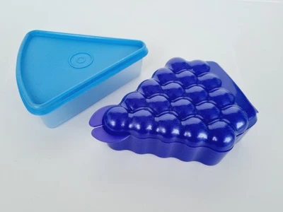 Tupperware Tupper 2 tlg. Set Traubendose Box + Dreieck Kuchen Käse Torten Dose - Bild 1 von 4