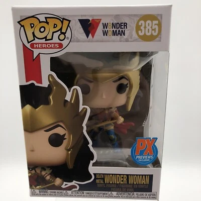 Figura Funko Pop CHASE Wonder Woman Death Metal GITD 385 PX Exclusiva Foto 1 de 4