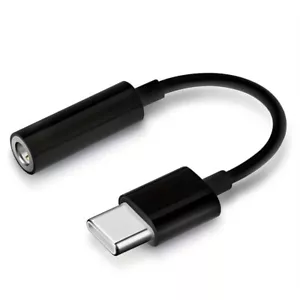 Type C To 3.5mm Jack AUX Cable for iPhone 15 16 Samsung Headphone Audio Adapter - Picture 1 of 5