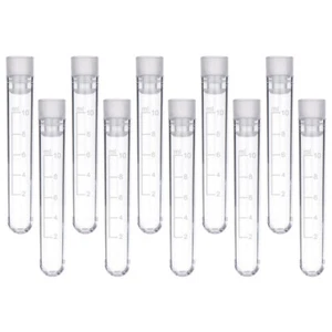 50pcs Plastic Test Tubes Science Test Tubes Large Test Tube Graduated Test Tube - Picture 1 of 12