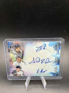 Julio Rodriguez Kelenic Hancock 2021 Bowman Sterling Triple Auto #/25 RC ROOKIE - Picture 1 of 2