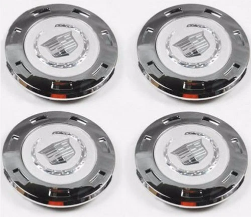 4 PCS NEW  2007-2013  CADILLAC ESCALADE PLAIN CREST 22" WHEEL CENTER CAP 9596649 - Image 1 of 1