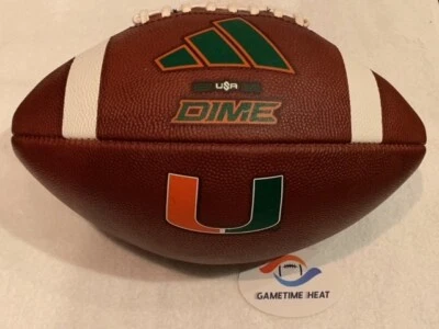 Nuevo 2023 Adidas Dime Miami Hurricanes The U Juego Universitario Balón de Fútbol Foto 1 de 4