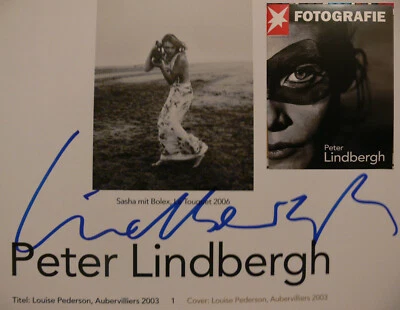 Peter Lindbergh Signiert Fotografie Stern Unterschrift Signatur Autogramm - Bild 1 von 4
