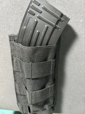 WARLOCK Black Mag Pouch Molle For Bulletproof Vest Attachments Heavy Duty