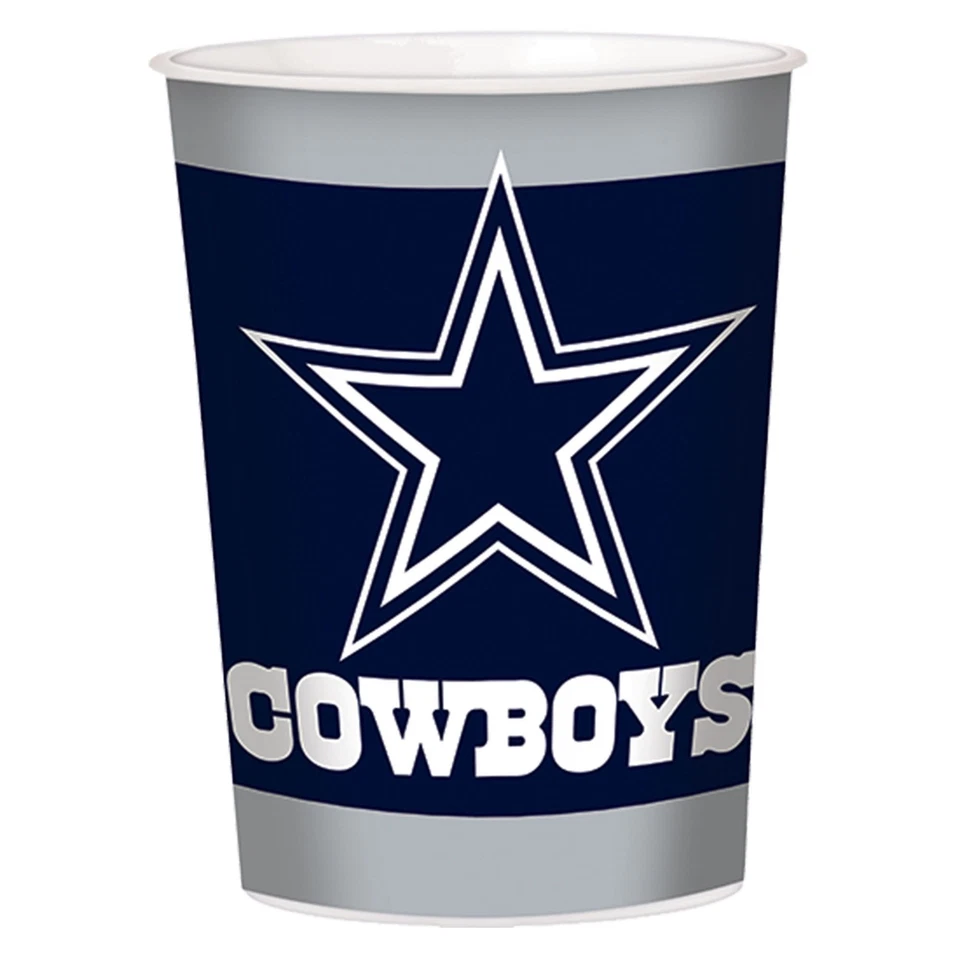 AMSCAN Dallas Cowboys NFL Pro Football Sports Banquet Party Favor 16 oz. Plastic Cup