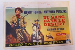 Du sang dans le desert Henry Fonda Anthony Perkins affiche cinema originale 2 - Photo 1/1