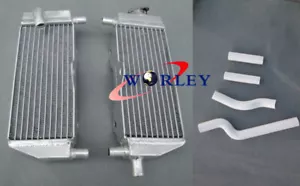 For 1996-2001 YAMAHA YZ250 YZ 250 96 97 98 99 00 Aluminum Radiator & Hose WHITE - Foto 1 di 12