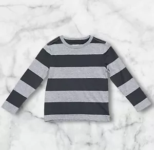 Old Navy Kid Boys Softest Gray-Stripe Long-Sleeve T-Shirt Size XS (5) - Picture 1 of 1