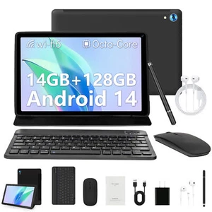10.1 inch Android 15 Tablets IPS HD Touchscreen Octa-Core 24+128GB Dual Camera - Picture 1 of 6