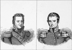POLAND - NAPOLEON 1st: Portrait of DOMBROWSKI and ROZYCKI - Engraving of 19th c - Picture 1 of 4