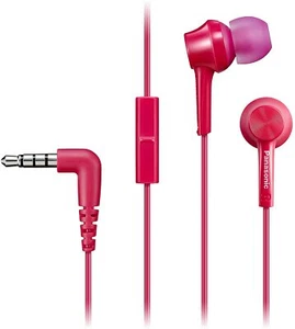 Panasonic RPTCM115P In-Ear Headphones w/Mic, Pink - Picture 1 of 4
