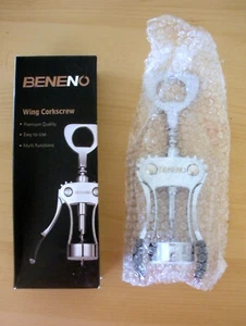 Beneno Multifunción Botella de Vino Aleación de Zinc Ala Premium Sacacorchos Abridor de Botellas - Imagen 1 de 3