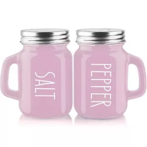 Pink Salt and Pepper Shakers Set Pink Kitchen Accessories Pink Kitchen De - Picture 1 of 7