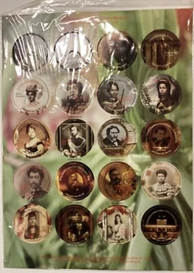 Juego de 20 gorras de leche vintage Linda Ching años monarquía hawaiana POG 1993 selladas - Imagen 1 de 5