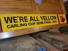 Rare Watford FC 2005 Carling Cup Semi Final Scarf Vs Liverpool Fc