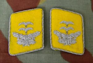 Insignias Luftwaffe Oficial Teniente, WW2 German Pilot Officer Collar Tabs