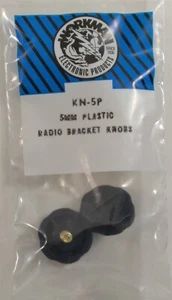 Workman KN-5P CB Radio OEM Plástico NEGRO 5mm Rosca Perillas de Repuesto - Bolsa de 2 - Imagen 1 de 7