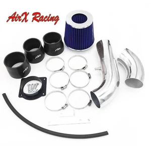 AirX Racing Black-Blue For 2PC 2001-2003 Ford Explorer 4.0L V6 Air Intake Kit - Foto 1 di 4