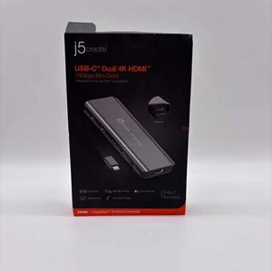 Nuevo J5Create USB-C Dual 4K HDMI 7 en 1 Funciones JCD398 - Imagen 1 de 7