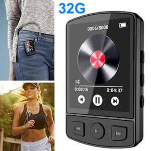 Bluetooth MP3 Player Sport Clip 1.8Zoll Bildschirm HiFi Walkman FM Radio E-Book - Picture 1 of 9