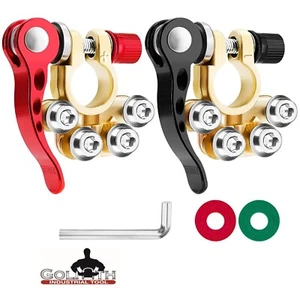 2PZ GOLIATH INDUSTRIALE SGANCIO RAPIDO SUPERIORE TERMINALI BATTERIA AUTO AUDIO #QRBTS - Foto 1 di 3