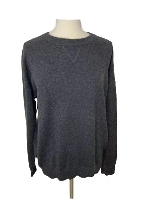 VTG PRESWICK & MOORE 100% Cashmere Sweater Dark Gray Crew Neck Mens  Size Large - Image 1 of 4