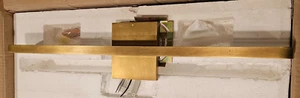 Tech Lighting 700BCBND24NB-LED930 Banda 1 Light 24"W LED Bath Bar -Natural Brass - Picture 1 of 21