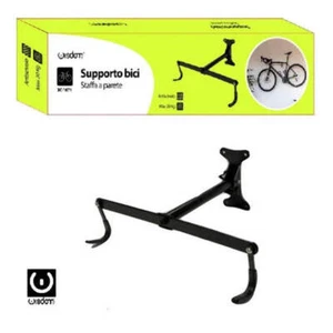 SUPPORTO PORTABICI PORTA BICI STAFFA APPENDI BICICLETTA PARETE MURO STAND XC1671 - Foto 1 di 1