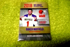 Carta NFL DRAFT 2018 Gold Platinum Baker Mayfield Rookie come nuova - Foto 1 di 3