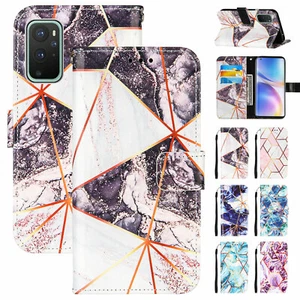 Marble Case For OnePlus 9/9 Pro/8T Wallet Flip Stand Card Slots Phone Cover - Picture 1 of 18