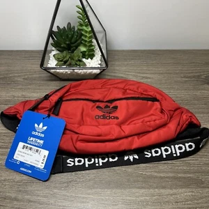 adidas Original National Waist Pack Fanny Pack Travel Red - Picture 1 of 4