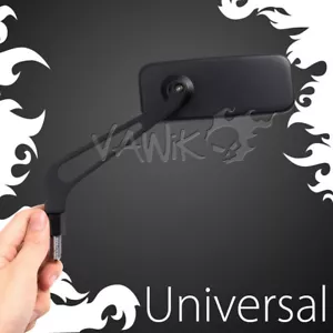 VAWiK MIRROR CONVEX CNC aluminum CLASSIC BLACK fits Honda CB900F Hornet Rebel GL - Bild 1 von 7