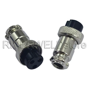 2PCS 3 Pin Wire Panel Socket Connector Female Plasma Cutter & TIG Welding Torch - Picture 1 of 3