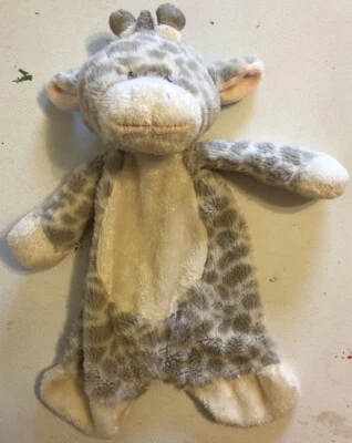 Baby Ganz Jamie Jirafa Flat-A-Pat Lovey Seguridad Manta Suave Felpa Gris 17” Foto 1 de 4