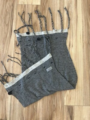 B.Son San Francisco ¡RARO! Silenciador bufanda a rayas grises mezcla de lana  Foto 1 de 4