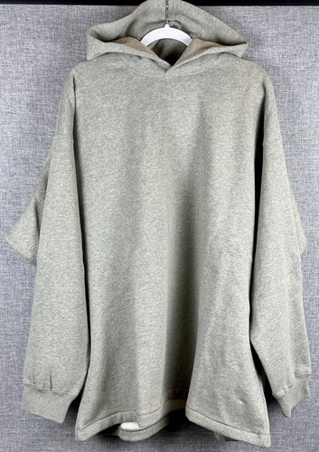 Felpa con cappuccio rilassata Fear of God Essentials farina d'avena scura taglia L