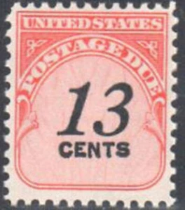 #J103 13 CENT POSTAGE DUE MINT VF NH O.G - Picture 1 of 2