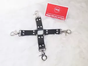 HOG TIE RESTRAINT / BONDAGE CROSS / FETISH, Wrist Ankle restraints, BDSM, Goth - Picture 1 of 4