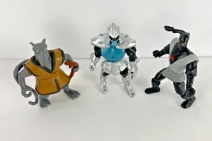 Lotto (3) Playmates 2016 TMNT Mini Mutants 2,25" Figurine Soldato Shredder Splinter - Foto 1 di 2