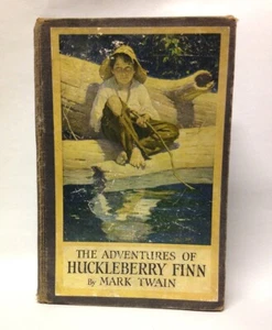The Adventures Of Huckleberry Finn By Mark Twain- 1923 Edition- Illustrated - Picture 1 of 9
