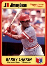 1991 Jimmy Dean Barry Larkin Cincinnati Reds #10