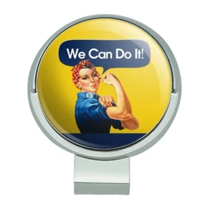 Rosie The Riveter Poster World War II Golf Hat Clip With Magnetic Ball Marker - Picture 1 of 6