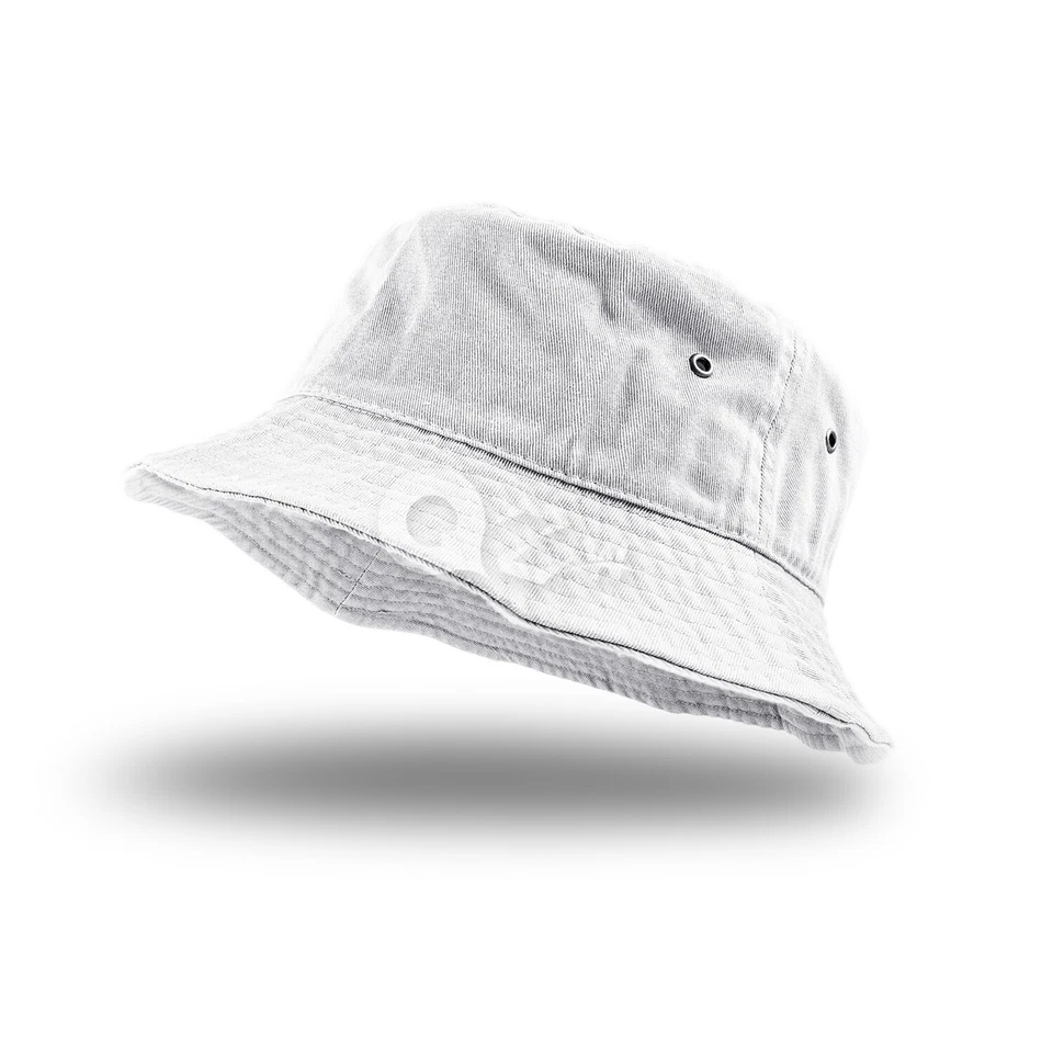 Bucket Hat Cap Cotton Fishing Boonie Brim visor Sun Safari Summer Men Camping - Image 1 of 2