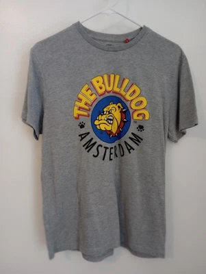 Camiseta Bulldog Amsterdam Gris M Cannabis  Foto 1 de 4