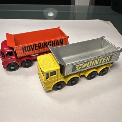 Match Box Pointer 8 Wheel Tipper Truck + Matchbox No. 17 Hoveringham Tipper - Image 1 of 4