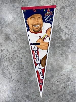 St Louis Cardinals Pennant 30” Mark McGwire 1998 MLB Wincraft Caricature NWT NOS - Image 1 of 4