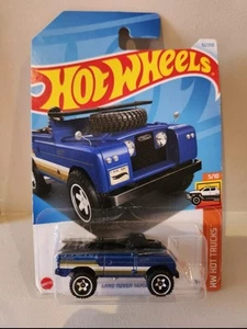 Hot Wheels K Case Blue Land Rover II With Surfboard HW Hot Trucks #92 - Picture 1 of 3